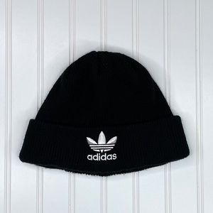 Adidas Originals Women’s Beanie Winter Hat Trefoil Logo Black OSFM